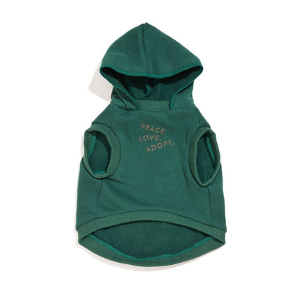 Big Full Heart Animal Hoodie, Hunter Green + Pine