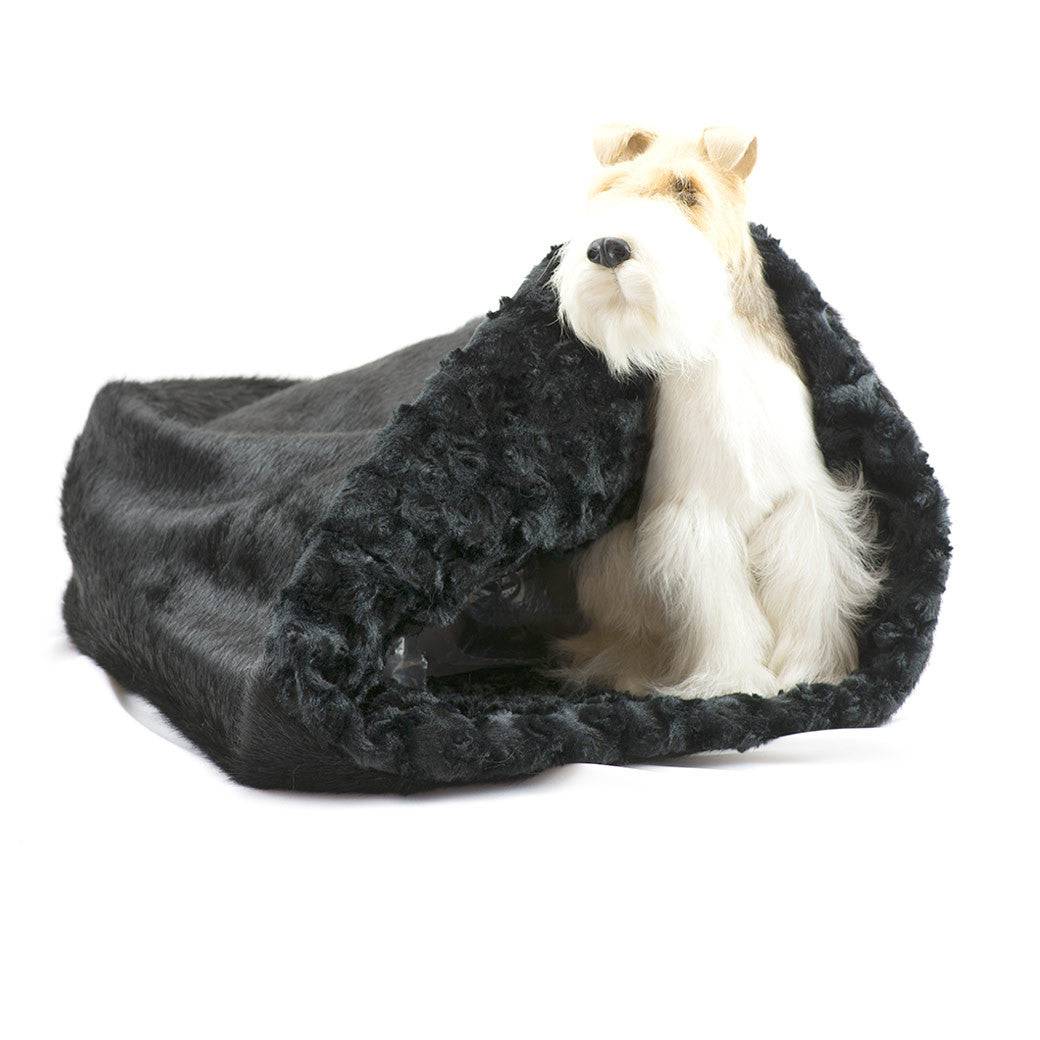 Black Fur with Black Curly Sue Cuddle Cup Black