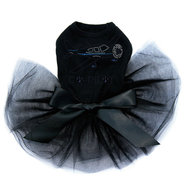 Co-Pilot Airplane (black) - Dog Custom Tutu