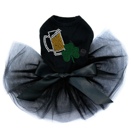 Beer Mug, Clover, & Pipe - Dog Custom Tutu