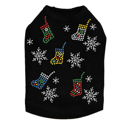 Stockings & Snowflakes - Dog Tank