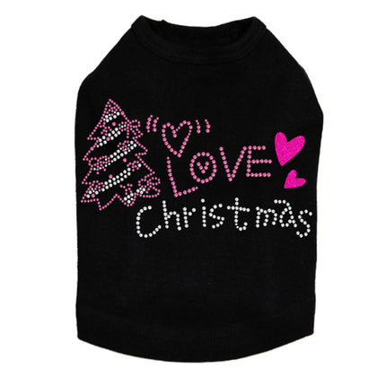 Love Pink Christmas - Dog Tank