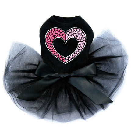 Pink & Light Pink Nailhead Hearts - Dog Custom Tutu