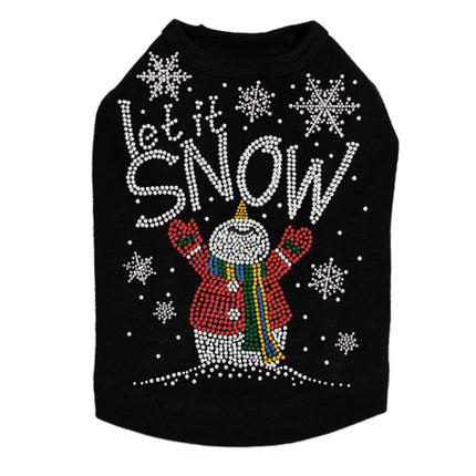 Let it Snow Snowman - Dog Tank