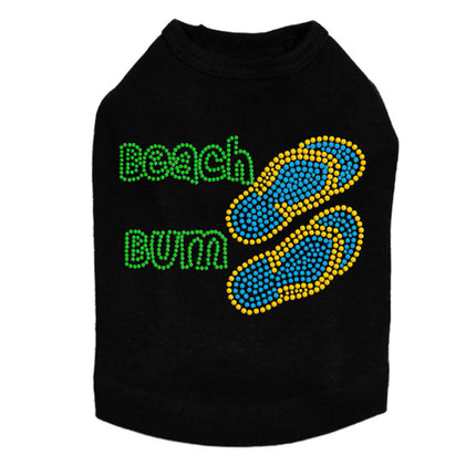 Beach Bum with Flip Flops - Dog Tank