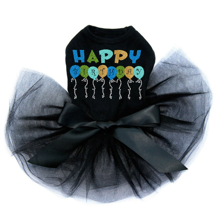 Happy Birthday Balloons (Blue) - Custom Tutu