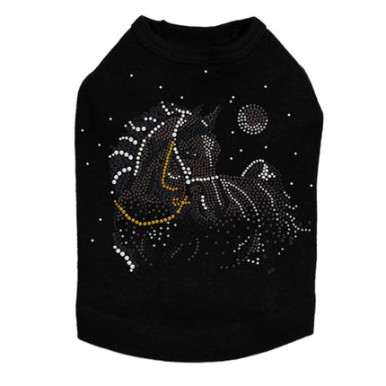 Horse with Stars & Moon - Dog Tank