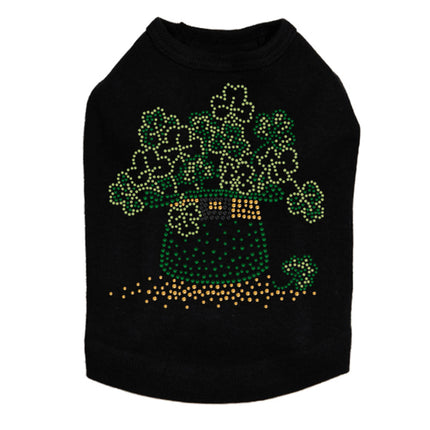 Shamrocks in Hat - Dog Tank