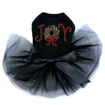 Joy Christmas Wreath - Custom Tutu