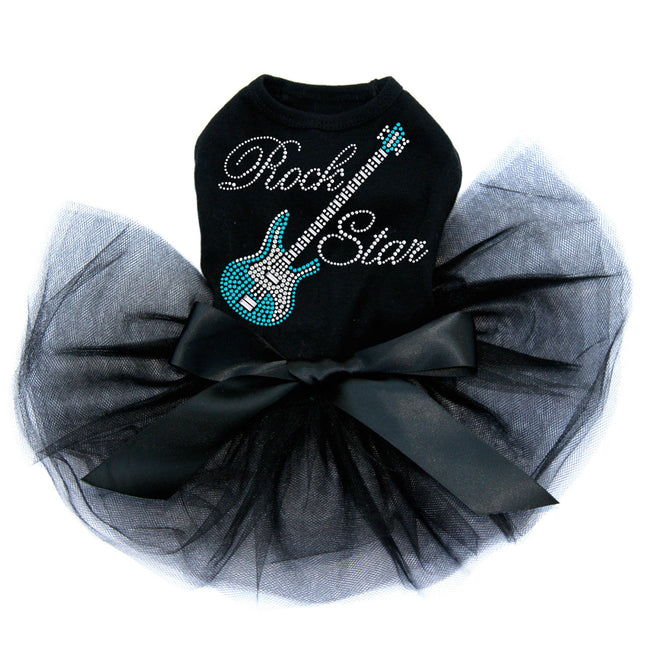 Guitar Blue (Austrian crystal) with Rock Star - Custom Tutu