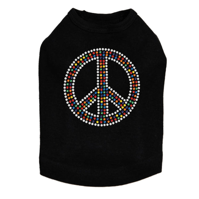 Peace Sign (Multicolor) - Dog Tank