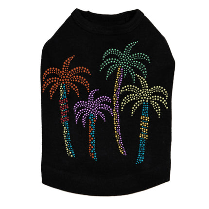 Palm Trees - Multicolor - Dog Tank