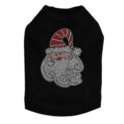 Santa Face with Curly Beard - Dog Tank