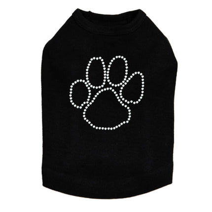 Paw (Rhinestone Outline) - Dog Tank