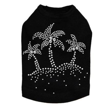 Palm Trees (Silver) - Dog Tank