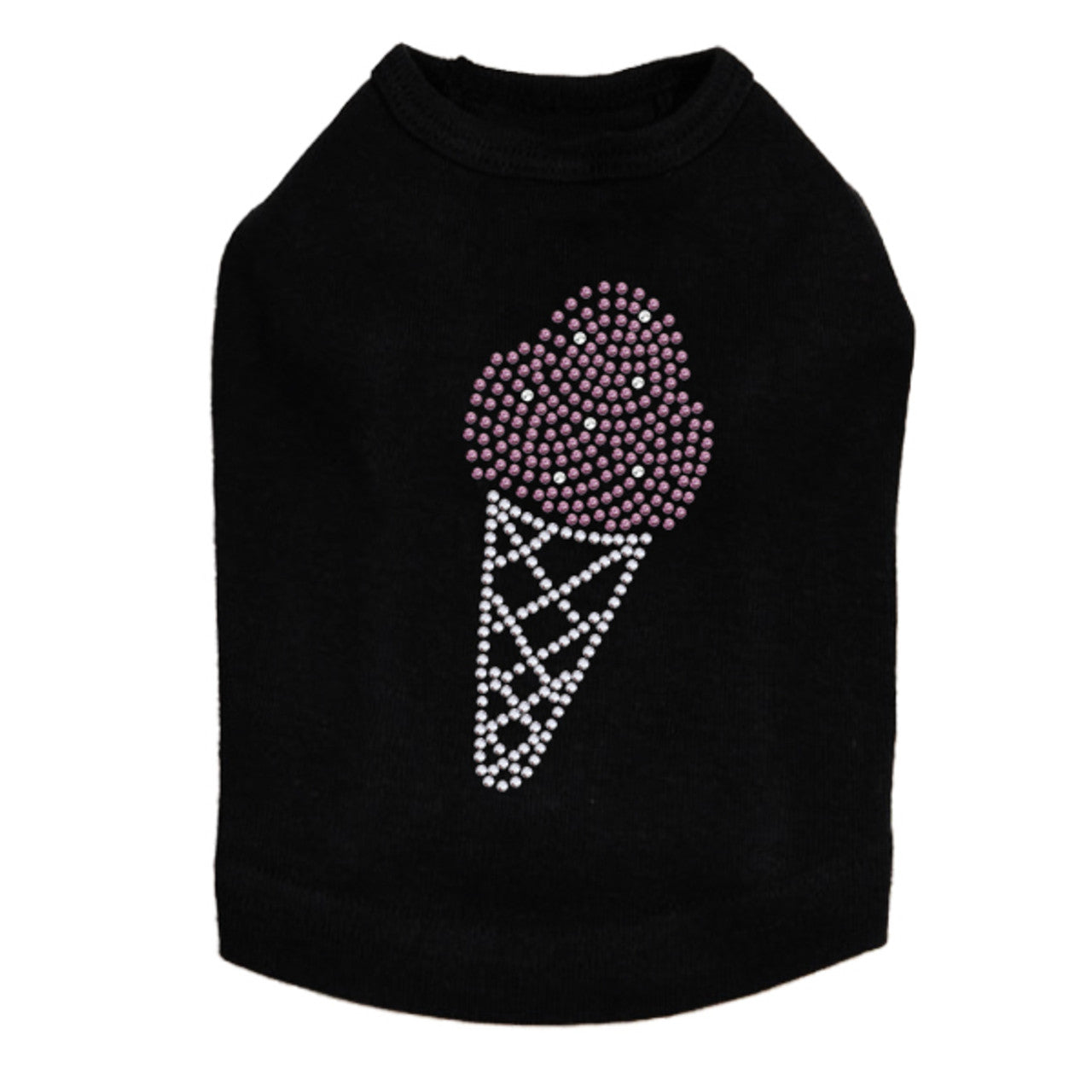 Ice Cream Cone - Dog Tank Black