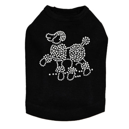 Poodle (Rhinestones) - Dog Tank