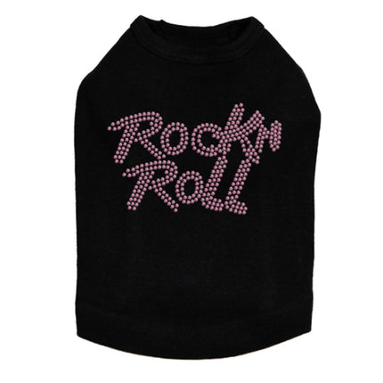 Rock n Roll (Pink Rhinestuds) - Dog Tank