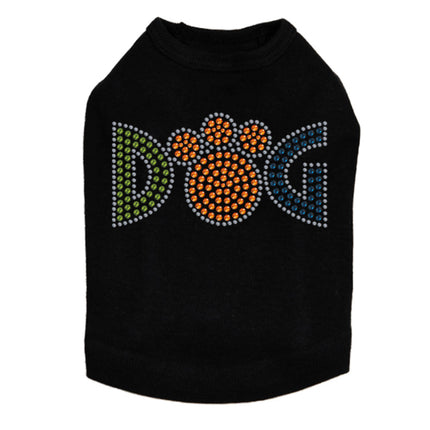 Dog (Rhinestones) - Dog Tank