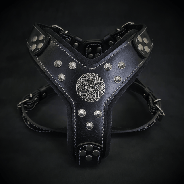 The ''Maximus'' harness black & silver Small to Medium Size