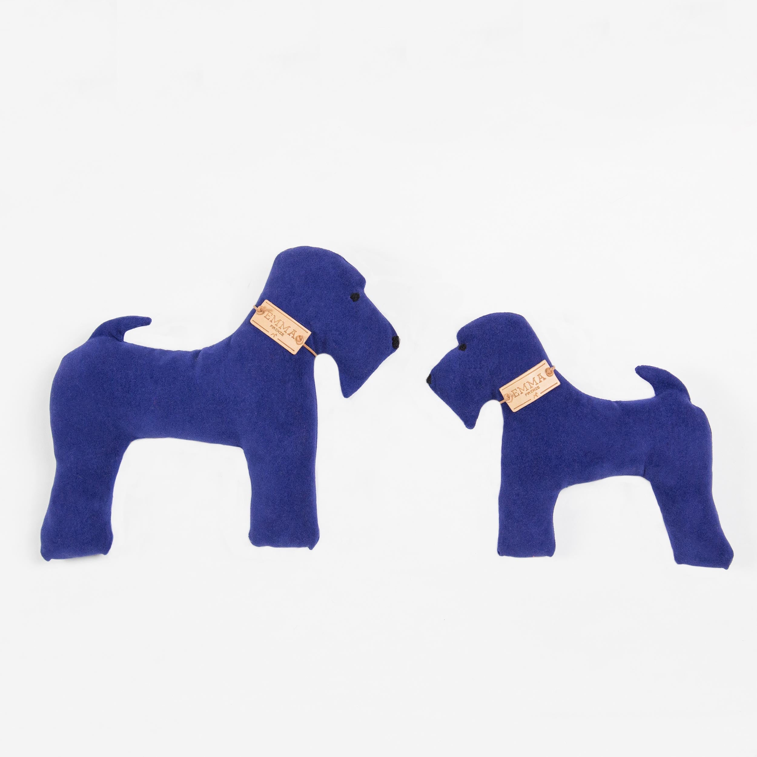 Gift Toy In Blue Moleskin Fabric Emma Firenze