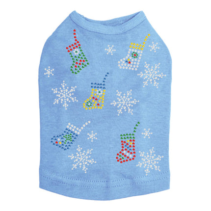 Stockings & Snowflakes - Dog Tank