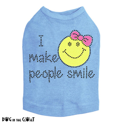 I Make People Smile (Girl) - Dog Tank