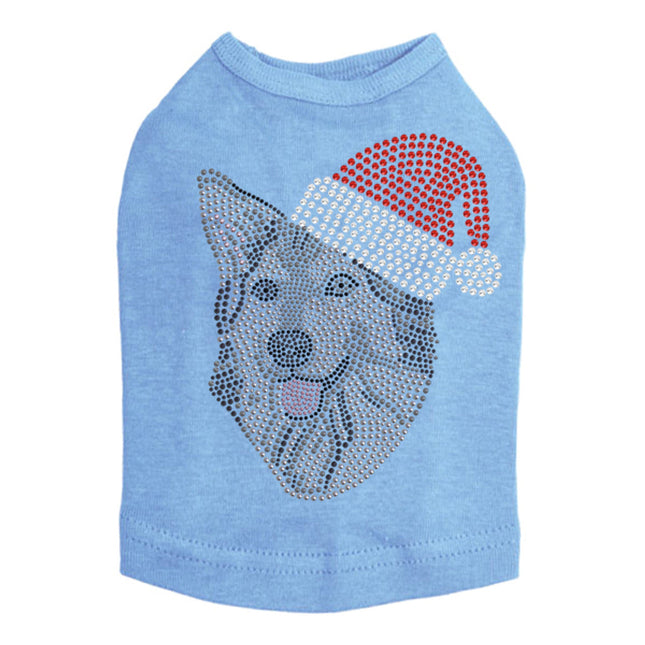 Husky/Tamaskan with Santa Hat - Dog Tank