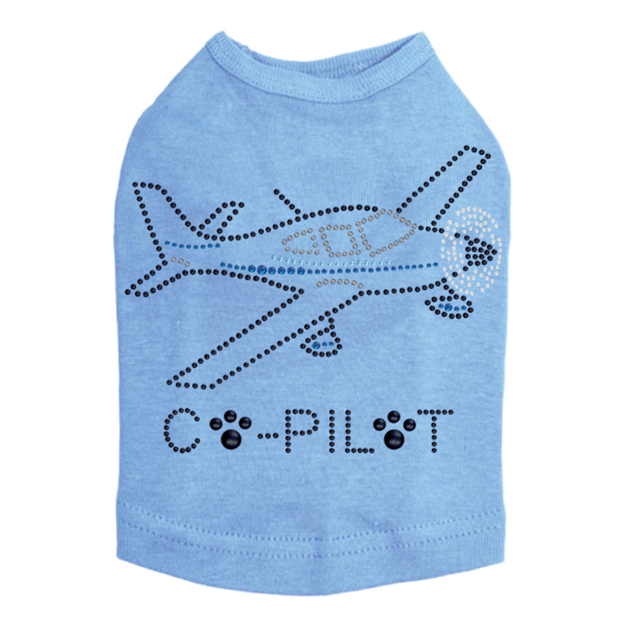 Co-Pilot Airplane (black) - Dog Tank Blue