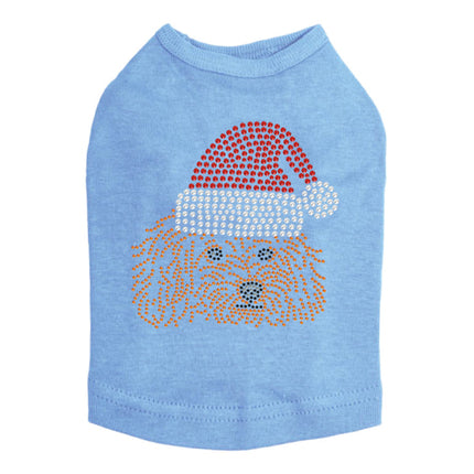 Teddy Poodle with Santa Hat - Dog Tank