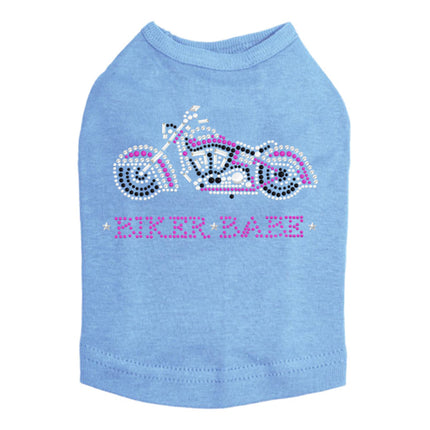 Biker Babe - Pink Motorcycle - Dog Tank