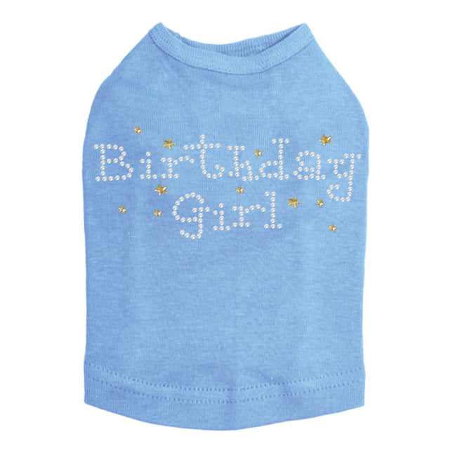 Birthday Girl with Stars - Dog Tank