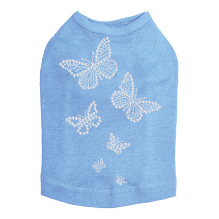 Rhinestone Butterflies - Dog Tank