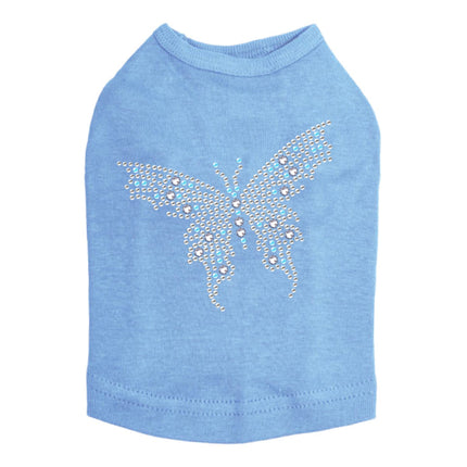 Blue Austrian crystal Butterfly - Dog Tank