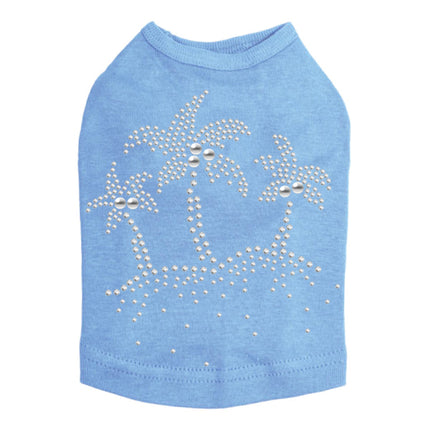 Palm Trees (Silver) - Dog Tank