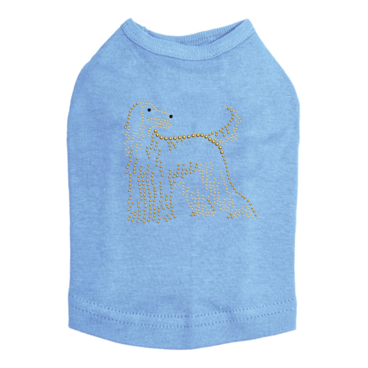 Afghan Hound - Dog Tank Blue