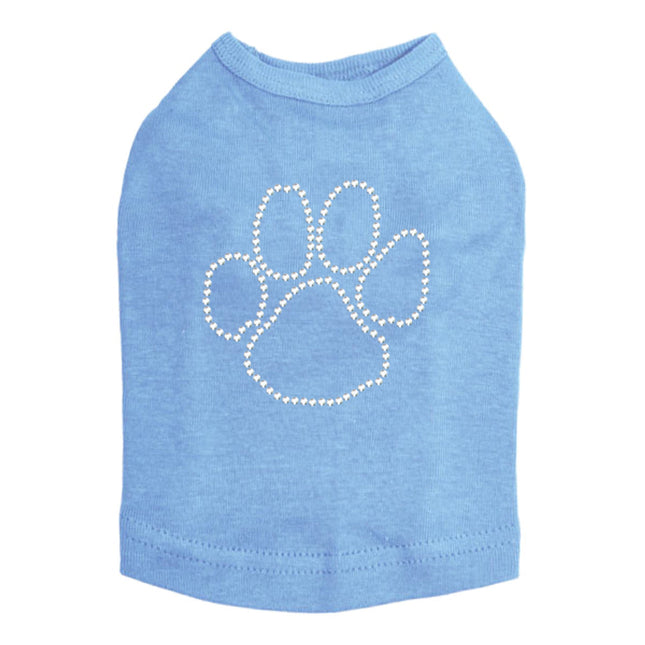 Paw (Rhinestone Outline) - Dog Tank