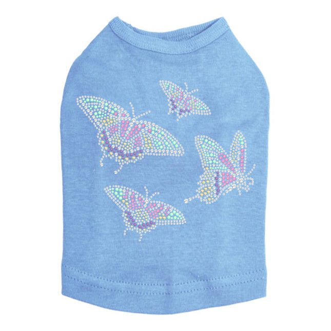 Pastel Butterflies - Dog Tank