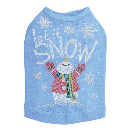 Let it Snow Snowman - Dog Tank