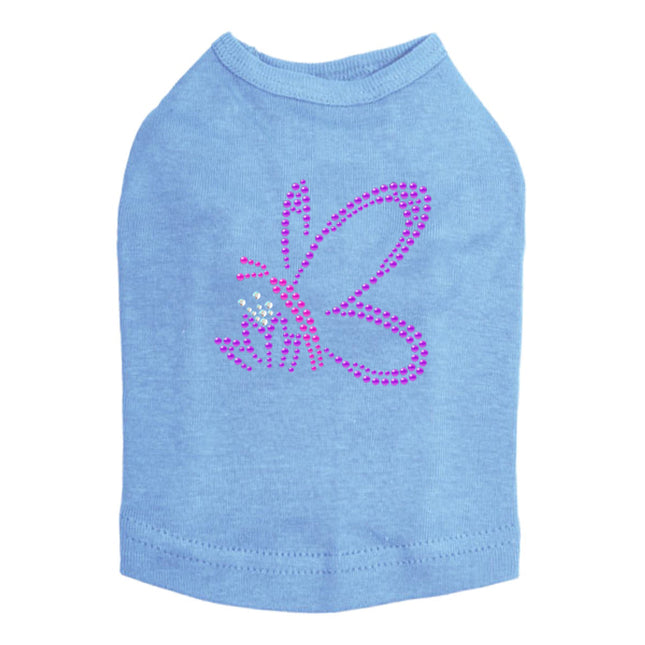 Pink & Purple Nailhead Butterfly - Dog Tank