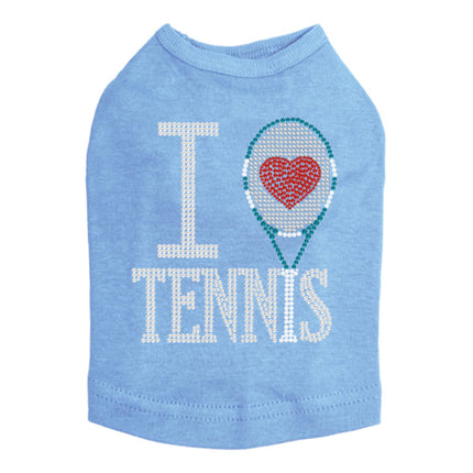 I Love Tennis - Dog Tank