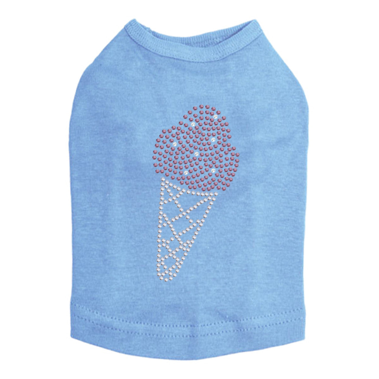 Ice Cream Cone - Dog Tank Blue