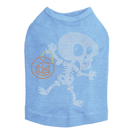 Trick or Treat Skeleton - Dog Tank