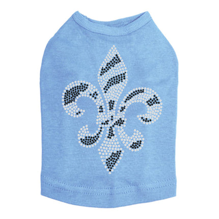 Fleur de Lis (Zebra Print) - Dog Tank