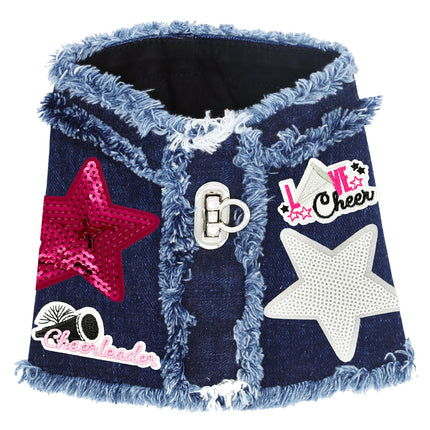 Cheerleader Denim Harness Vest