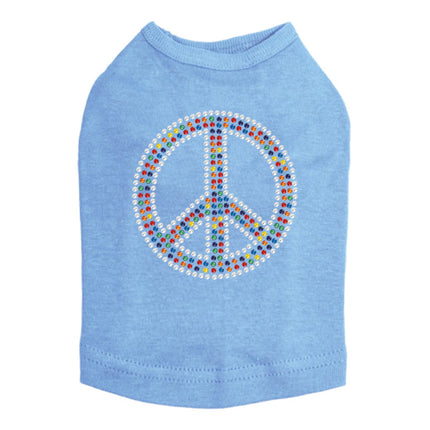 Peace Sign (Multicolor) - Dog Tank