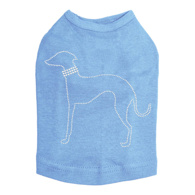 Greyhound Outline - Dog Tank