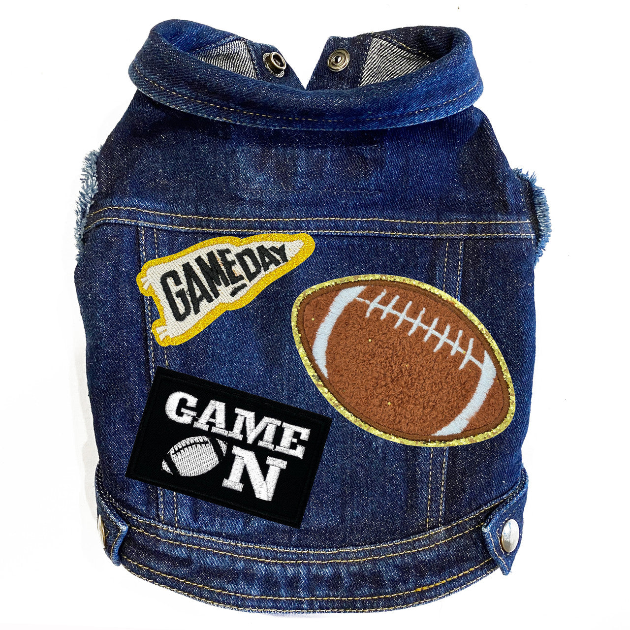 Game On Denim Dog Jacket Blue Denim