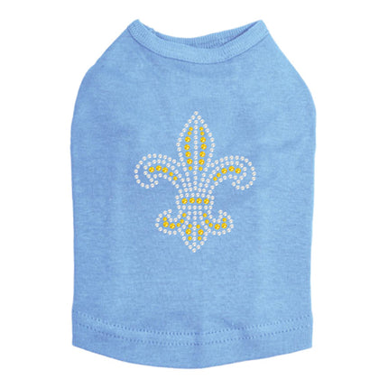 Fleur de Lis (Gold Rhinestones) - Dog Tank