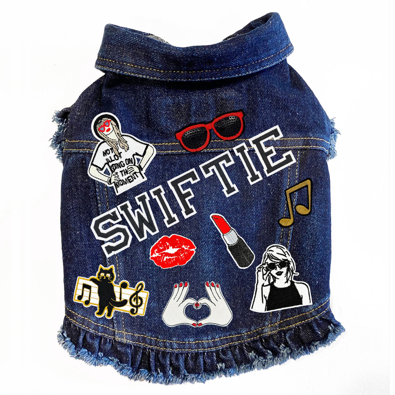 Swiftie Inspired #2 (Large) Denim Dog Jacket